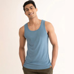 Men NEO-Cotton Ribbed Round Neck Innerwear Vest