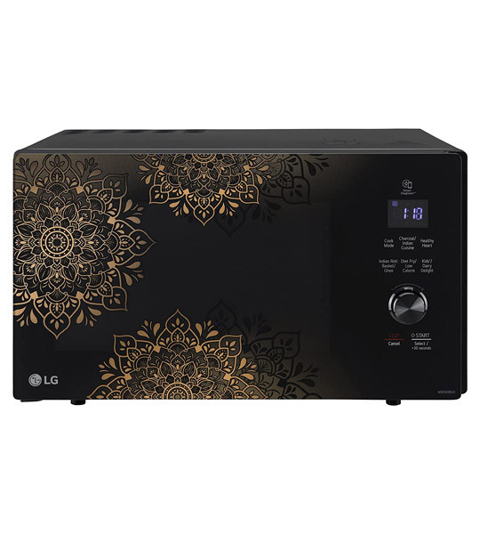LG 28 L Charcoal Convection All In One Microwave Oven (MJEN286UI, Black, Healthy Heart Auto Cook Menu)