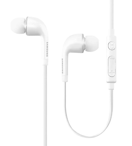 2 x Samsung 3.5mm In-Ear Stereo Headset OEM EO-EG900BW, White (Bulk Packaging)