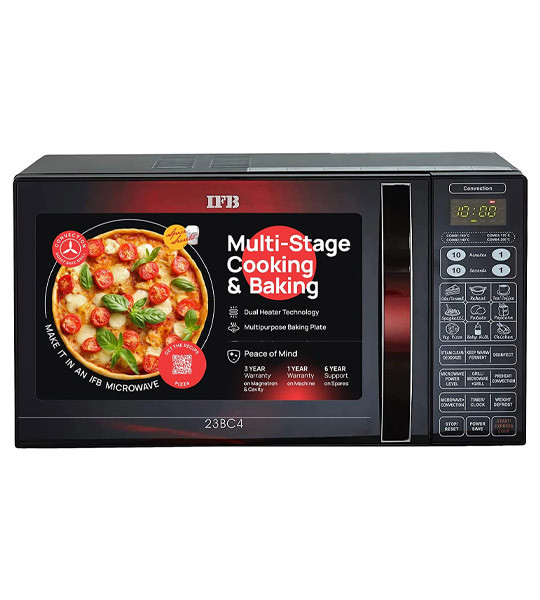 IFB 23 L Convection Microwave Oven (23BC4, Black with Floral Design, With Starter Kit)