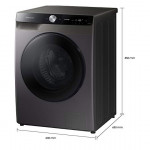 Samsung 8.0 kg / 6.0 kg Wi-Fi Enabled Inverter Fully-Automatic Washer Dryer, Front Load
