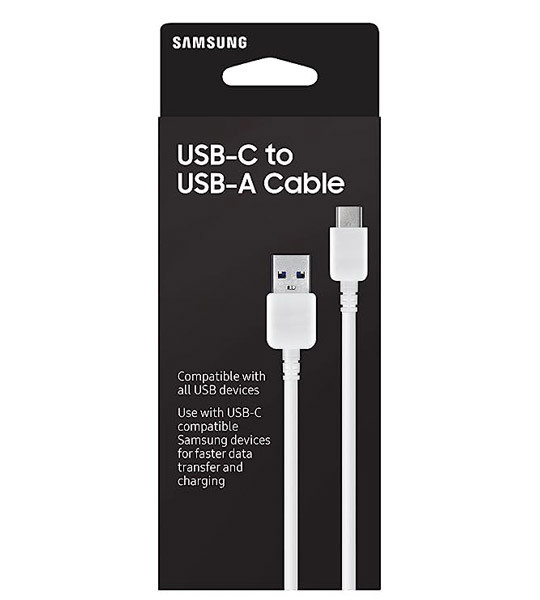 Samsung Laptop, Smartphone EP-DN930CWEGUS USB-C to USB-A Sync and Transfer Cable
