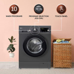 LG 8 Kg 5 Star Inverter Touch panel Fully-Automatic Front Load Washing Machine with In-Built Heater