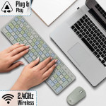 Zebronics Companion 111 Wireless Keyboard and Mouse Set with 2.4GHz Nano Receiver, 103 Keys