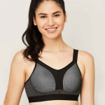 Textured Padded Wired Sports Bra