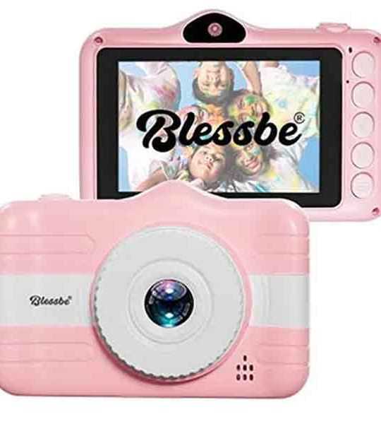 Kids Digital Front And Rear Selfie Dual Camera - Pink