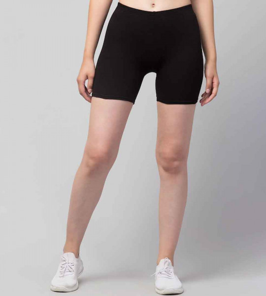 Women Slim Fit Pure Cotton Cycling Sports Shorts