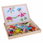 Magnetic Jigsaw Double Side Board Puzzle Games - Multicolour