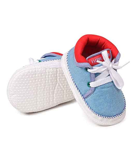 INSTABUYZ Baby Boys & Baby Girls Shoes for Boys & Girls, Infant Shoes for Newborn, First Walking Baby Shoe (6-9 Months) Blue
