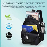 Sassie Adventure Series 25 litres Black School Bag | Casual Backpack for Boys & Girls, Kid's Backpack