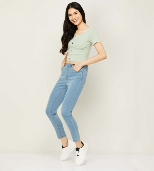 FAME FOREVER Women Solid Skinny Fit Jeans