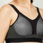 Textured Padded Wired Sports Bra
