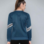 HRX By Hrithik Roshan Training Women Blue Coral Rapid-Dry Solid Sweatshirt