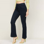 Women Solid Bootcut Jeans