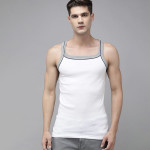 Men Pack of 2 Solid Pure Cotton Innerwear Vests