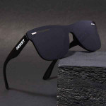 Unisex Black Lens & Black Wayfarer Sunglasses with Polarised and UV Protected Lens