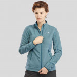 Women Blue Solid Windcheater and Water Resistant Sporty Jacket
