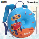 Toyshine EVA Donut Bagpack for Kids Girls Boys Preschool Nursery Travel Bag - Robot M4