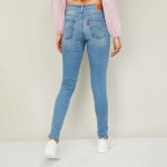 Women 710 Skinny Fit Stonewashed Jeans