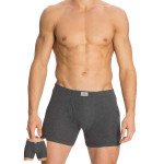 Men Pack of 2 Charcoal Grey Boxer Briefs