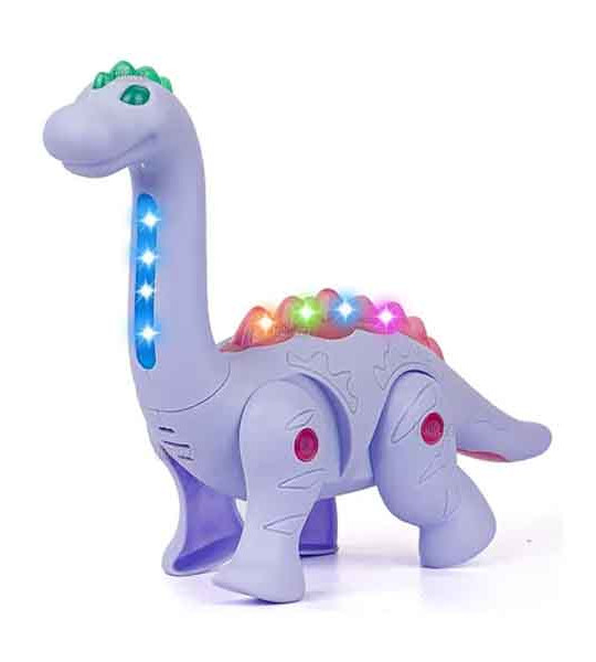 Battery Operated Walking Dinosaur Musical Toys For Kids Electronic Pet Dino With Real Voice & Colorful LED Lights Long Neck Dinosaur