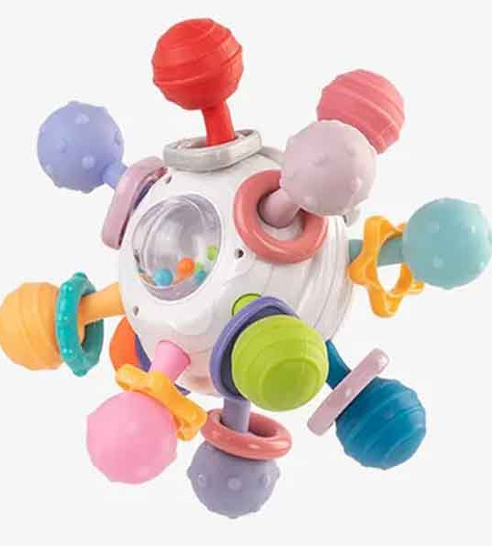 Soft Teeth Rattle Ball Toys - Multicolor
