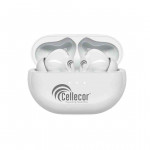 White Solid BroPods CB01 Waterproof Earbuds With 25 Hours Playtime