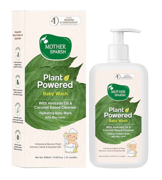 Plant Powered Natural Baby Wash with Avocado Oil & Shea Butter - 400 ml