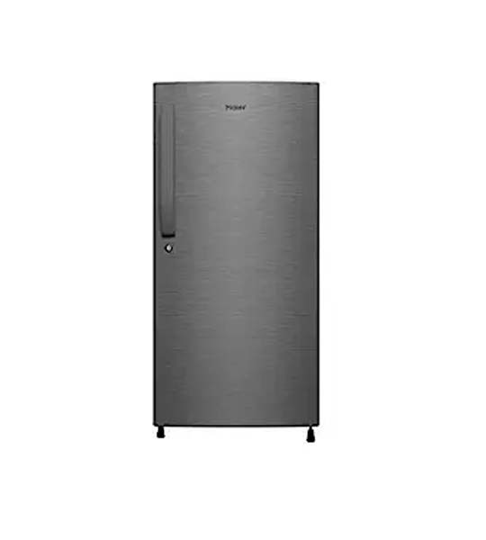 Haier 190 L 4 Star Single Door Refrigerator (HED-204DS-P, Dazzle Steel,2023 Model)