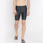Men Grey Solid Swim Shorts