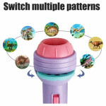 Projector Flashlight Torch with 3 Reels 24 Pattern-Space Animal & Foods