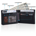 AL FASCINO Wallet for Men Stylish Purse for Men RFID Protected Purse for Men Genuine Leather Wallet Mens, Wallets for Men