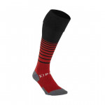 Unisex Red & Black Striped Knee-Length Football Socks