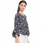 Bell Sleeved Floral Top