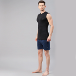 Men Navy Blue Solid Regular Fit Yoga Sustainable Shorts