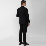 Men Black Solid Slim Fit Single Breasted 2 Piece Suits