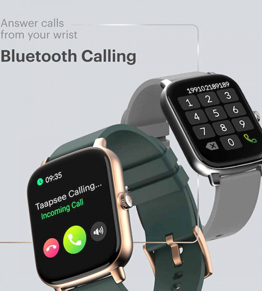 Black ColorFit Icon Buzz Bluetooth Calling Smart Watch with Voice Assistance