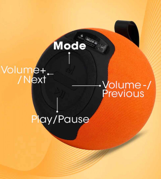 ZEB-BELLOW 40 Wireless Bluetooth 8W Portable Speaker - Orange
