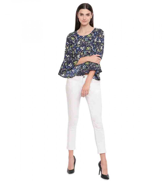 Bell Sleeved Floral Top