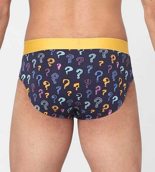 Men Pack of 2 Printed Cotton Basic Briefs