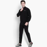 Men Solid Slim-Fit Sport Essentials Mock Collar Track Suit