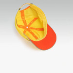 Men Yellow Solid Training Dry Fit with Sweatband Cap