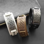 Dara Celtic Knot Bracelet - 2 PCS Viking Bracelet with Vintage Totem