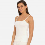 Women Off-White Solid Thermal Camisole